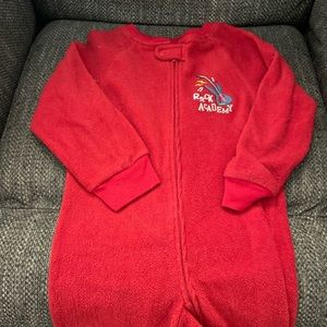 One piece pjs with zipper